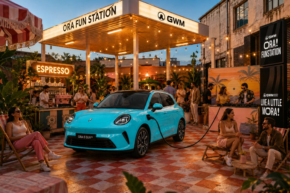 GWM flips the script on a disused Collingwood service station, powering a Euro summer-inspired pop-up