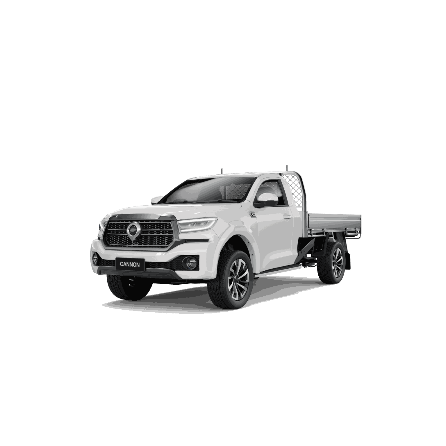 Cannon Premium Single Cab Chassis in Pearl White