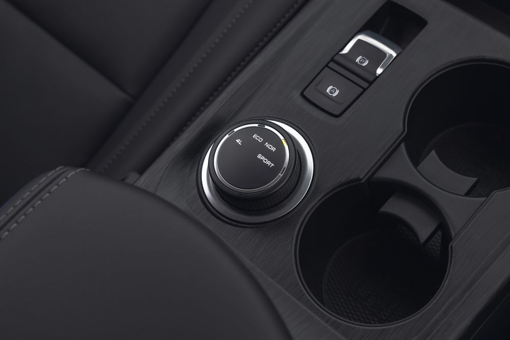 GWM Ute Cannon CC centre console with the drivetrain mode selector